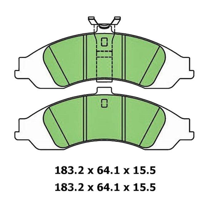 Protex Ultra Ceramic Disc Pads DB1331CP