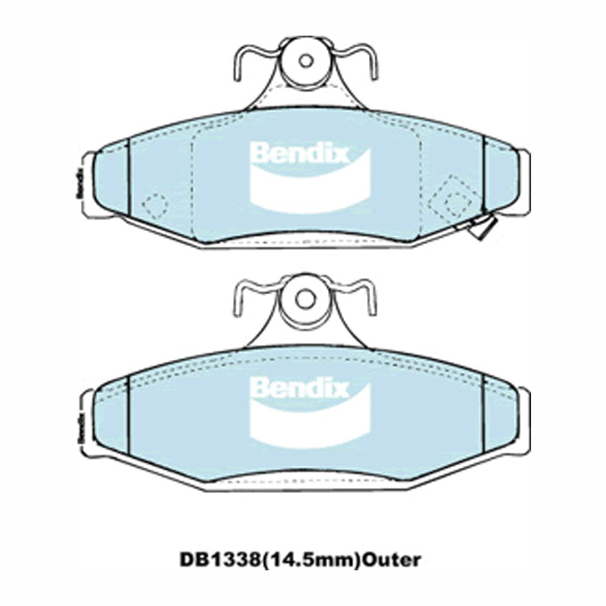 Bendix 4WD Disc Pads DB1338-4