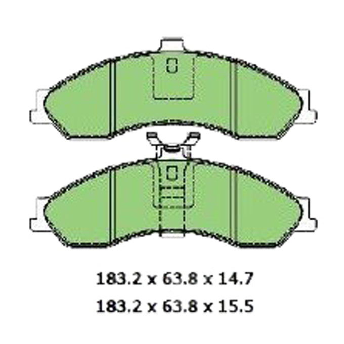 Protex Blue Disc Pads DB1344B