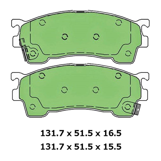 Protex Ultra Ceramic Disc Pads DB1362CP
