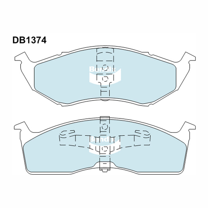 Bendix Heavy Duty Disc Pads DB1374HD
