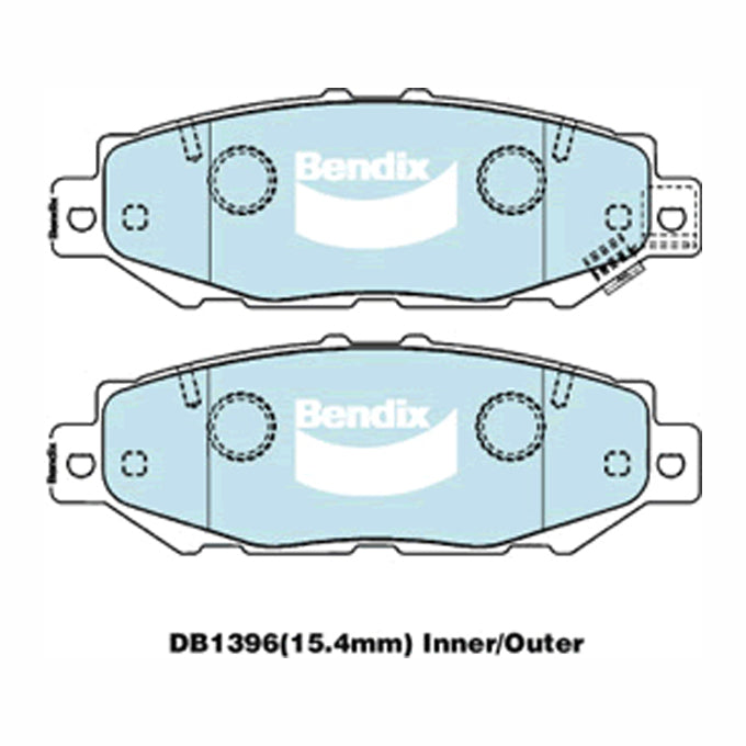 Bendix GCT Disc Pads DB1396GCT