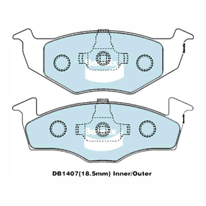 Bendix Euro+ Disc Pads DB1407EU