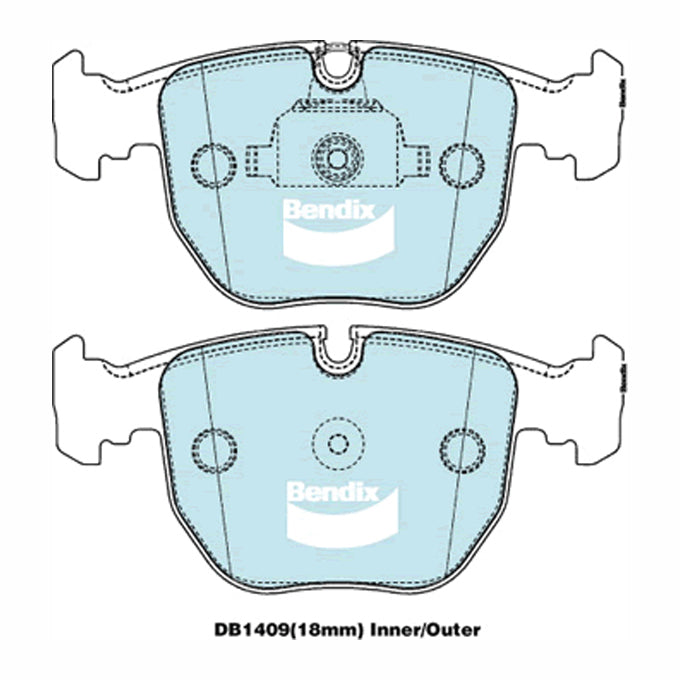 Bendix Ultimate+ Disc Pads DB1409ULT+