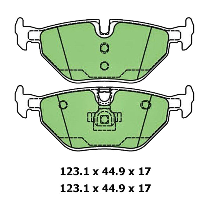Protex Ultra Ceramic Plus Disc Pads DB1415UP
