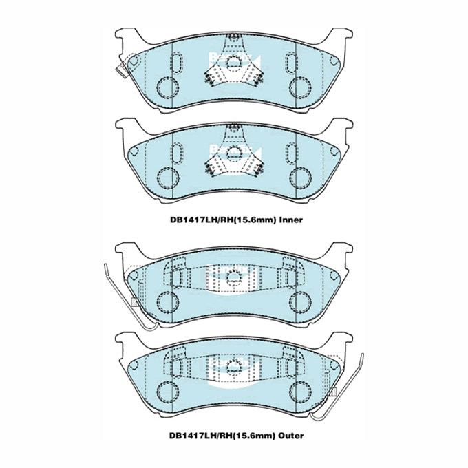 Bendix GCT Disc Pads DB1417GCT