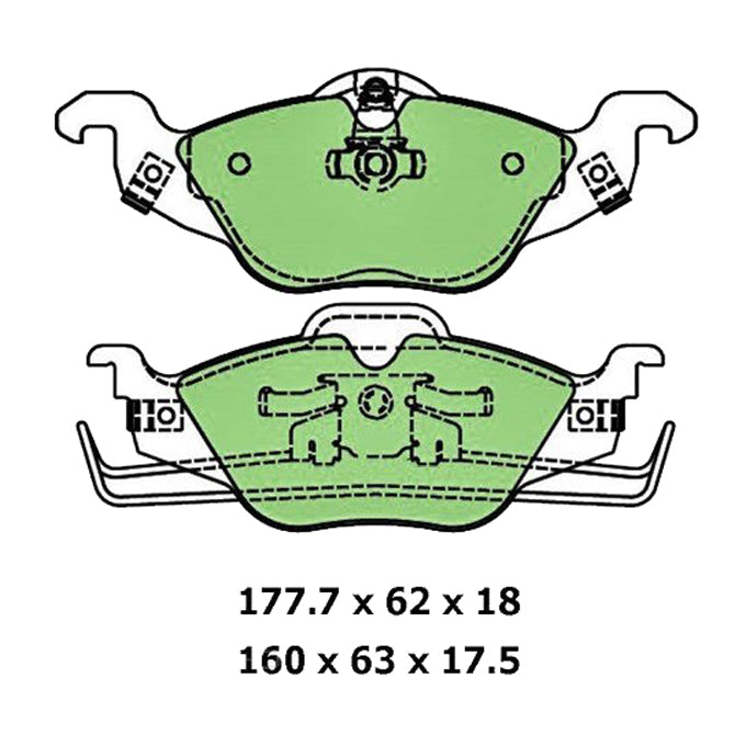 Protex Ultra Ceramic Disc Pads DB1424CP