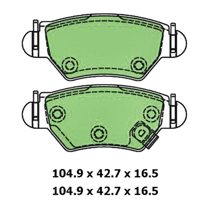 Protex Blue Disc Pads DB1425B
