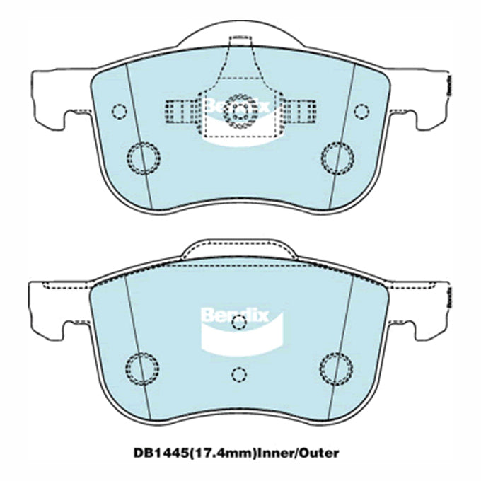 Bendix Euro+ Disc Pads DB1445EU