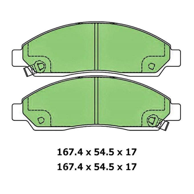 Protex Ultra Ceramic Plus Disc Pads DB1468UP