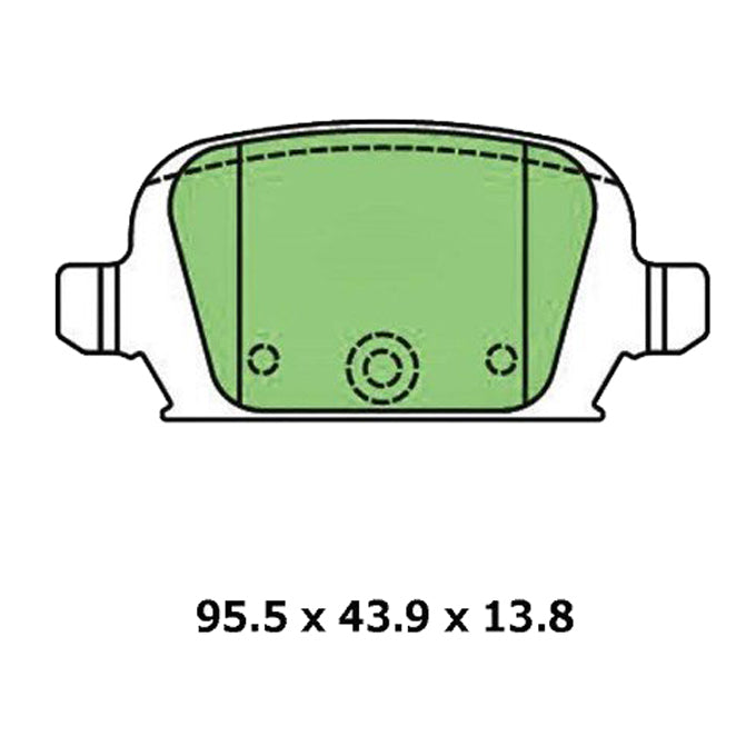Protex Blue Disc Pads DB1472B
