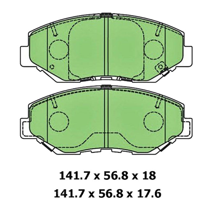 Protex Ultra Ceramic Disc Pads DB1481CP