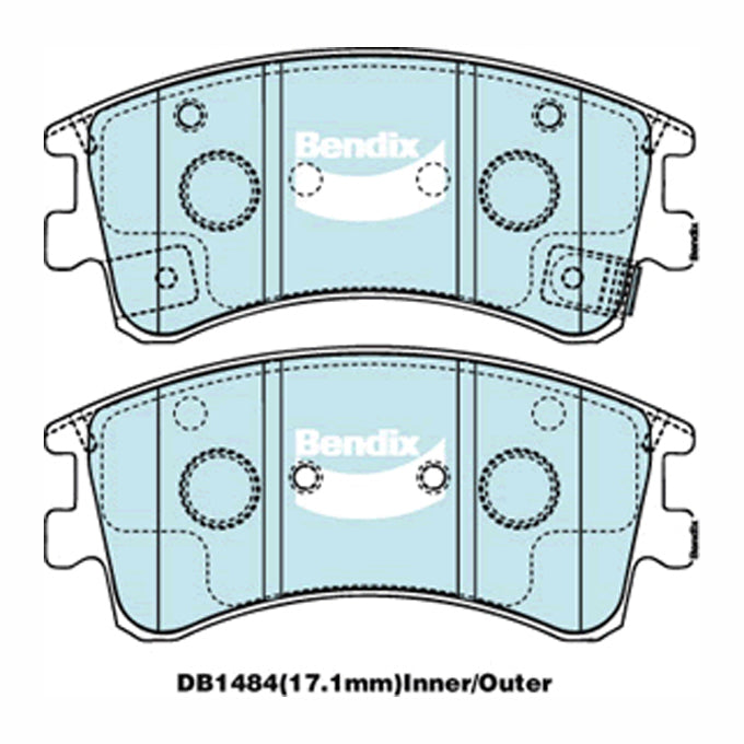 Bendix Heavy Duty Disc Pads DB1484HD
