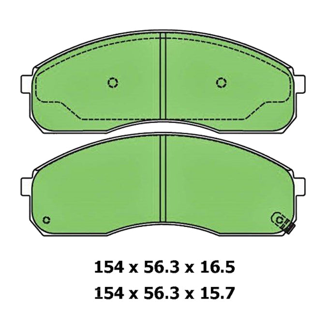 Protex Blue Disc Pads DB1489B
