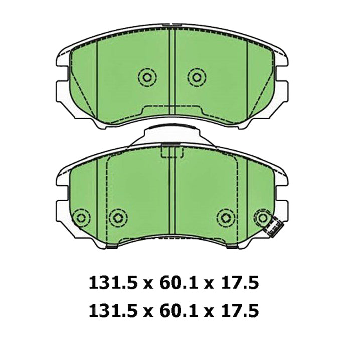 Protex Ultra Ceramic Plus Disc Pads DB1504UP
