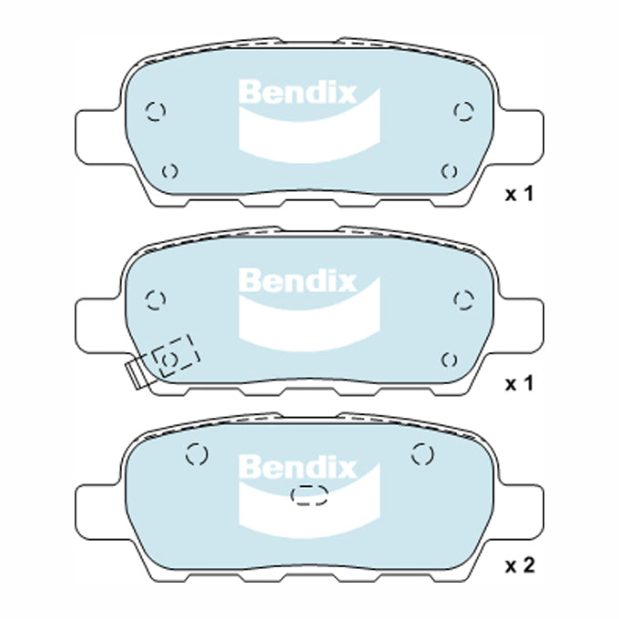 Bendix 4WD Disc Pads DB1509-4