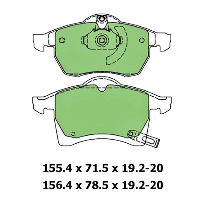 Protex Blue Disc Pads DB1510B