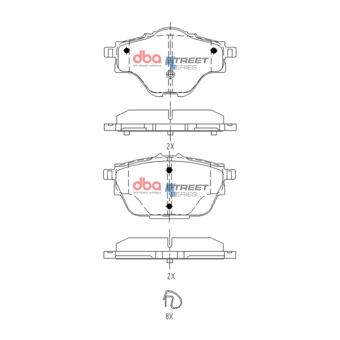 DBA Street Series Disc Pads DB15165SS