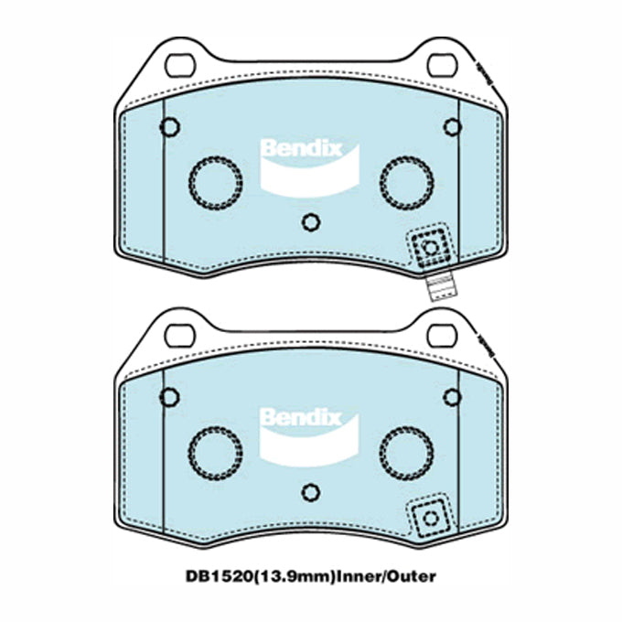 Bendix Ultimate+ Disc Pads DB1520ULT+