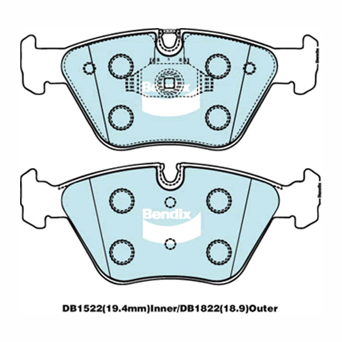 Bendix Euro+ Disc Pads DB1522EU