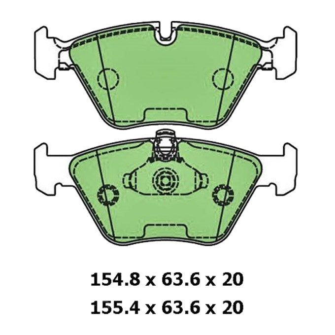 Protex Blue Disc Pads DB1522B