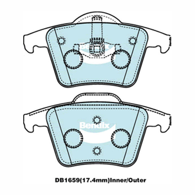 Bendix 4WD Disc Pads DB1659-4