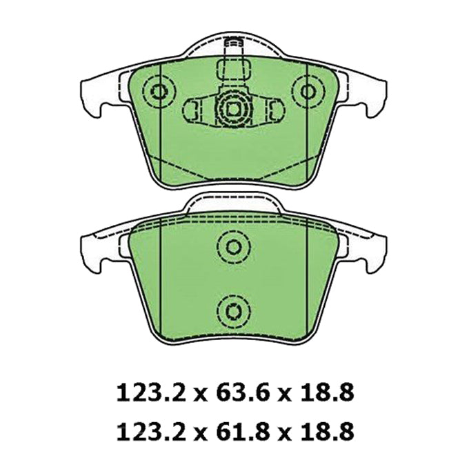 Protex Ultra Ceramic Plus Disc Pads DB1659UP