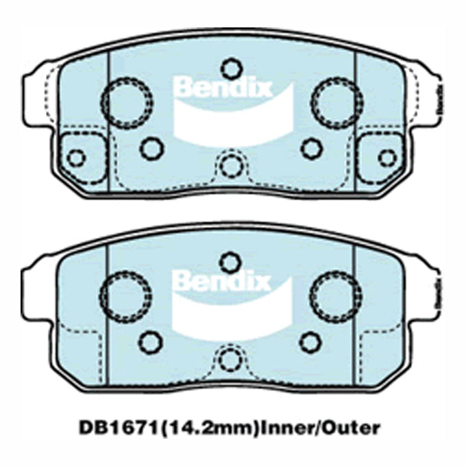 Bendix GCT Disc Pads DB1671GCT