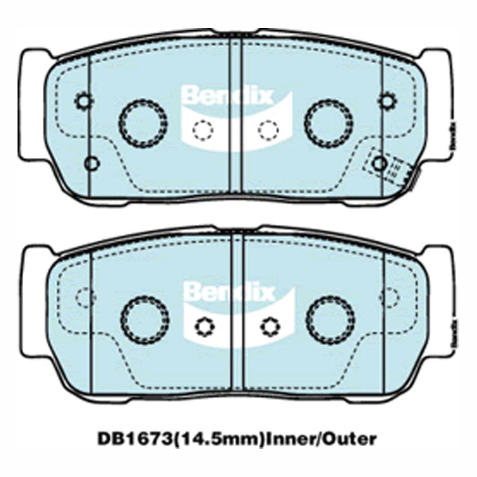 Bendix GCT Disc Pads DB1673GCT