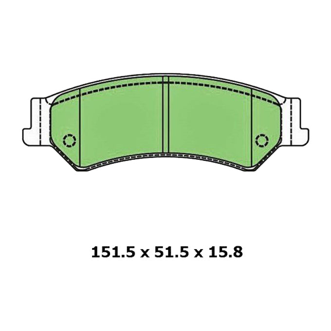 Protex Blue Disc Pads DB1675B