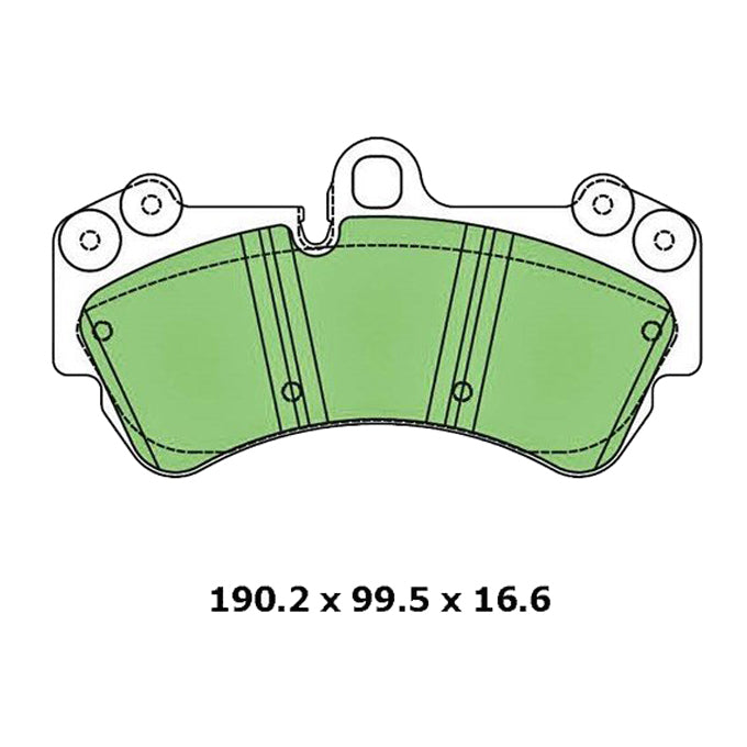 Protex Blue Disc Pads DB1676B