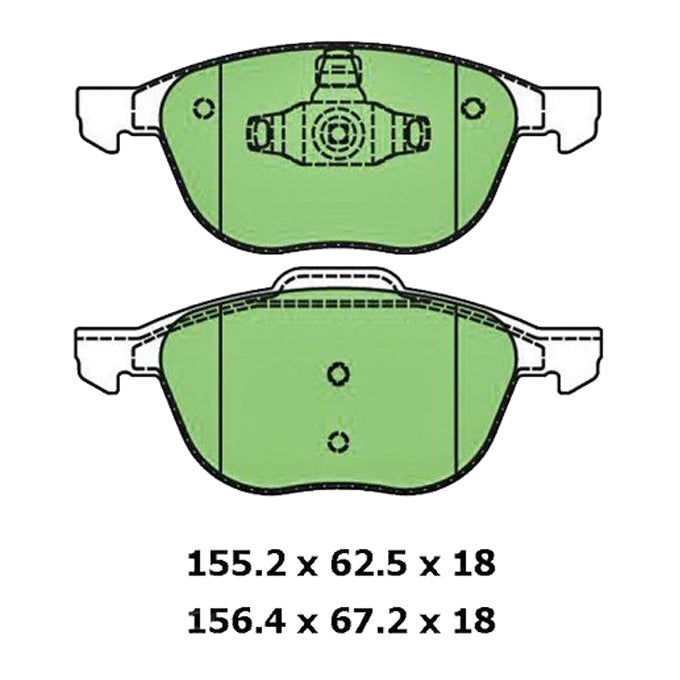 Protex Ultra Ceramic Plus Disc Pads DB1679UP