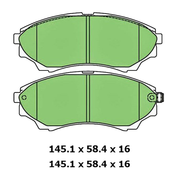 Protex Ultra Ceramic Plus Disc Pads DB1681UP