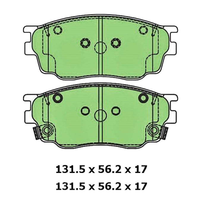 Protex Blue Disc Pads DB1682B