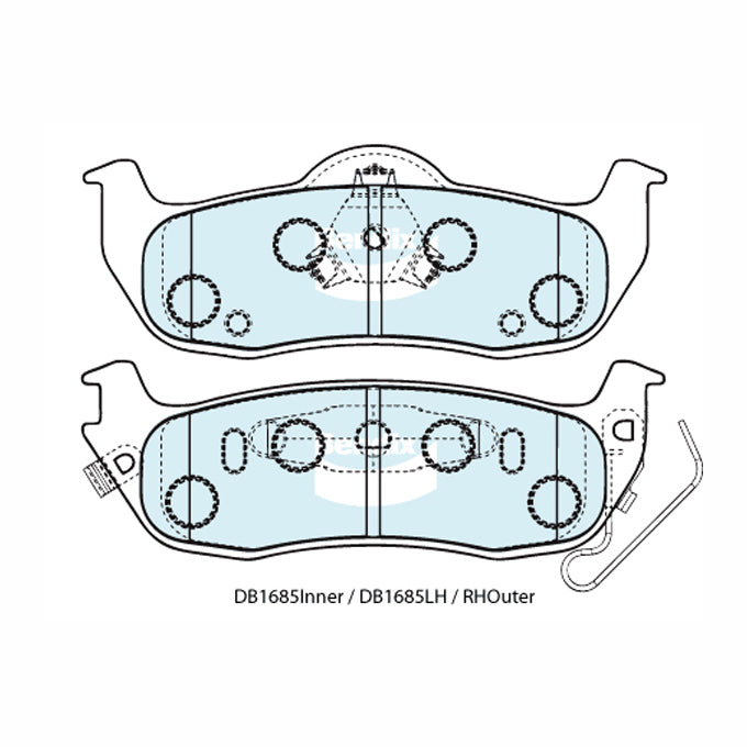 Bendix 4WD Disc Pads DB1685-4