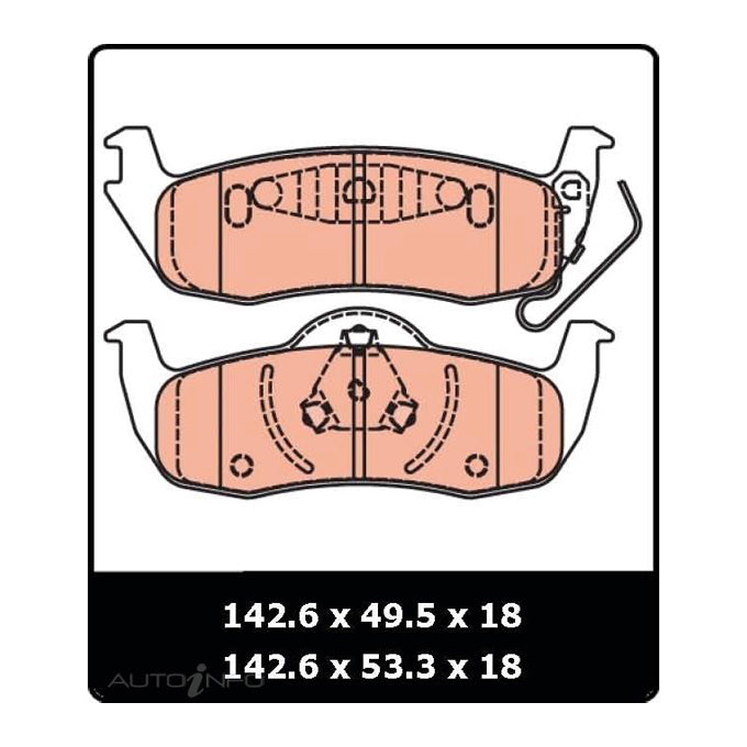 Protex Ultra 4WD Brake Pads DB1685F