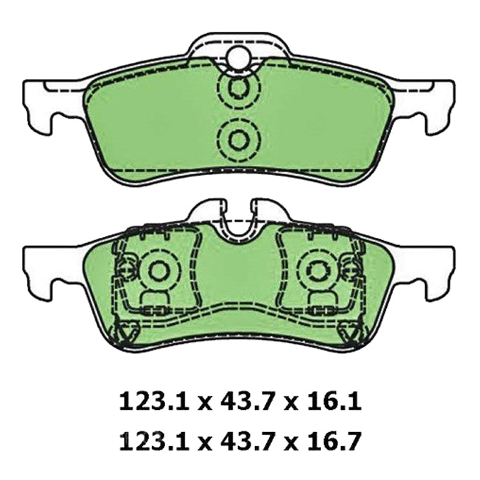 Protex Blue Disc Pads DB1687B