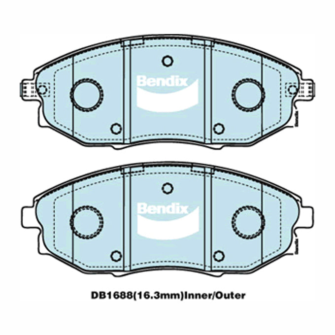 Bendix GCT Disc Pads DB1688GCT