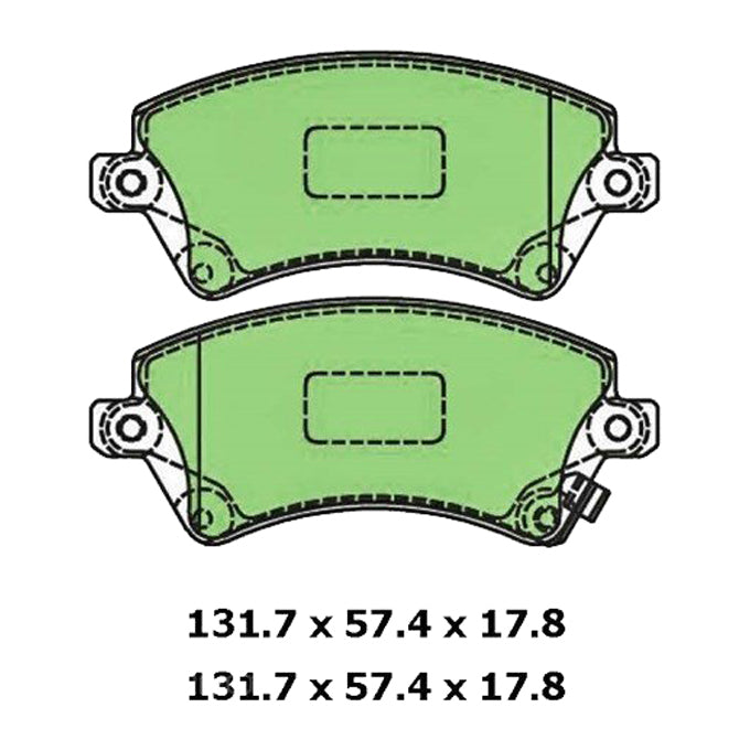 Protex Blue Disc Pads DB1714B