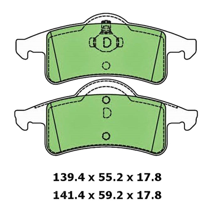 Protex Blue Disc Pads DB1717B