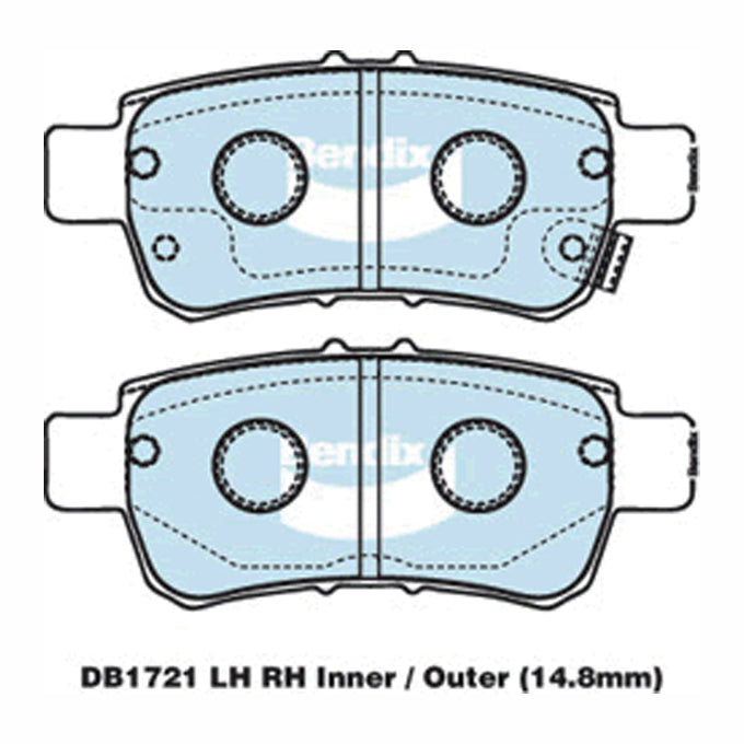 Bendix GCT Disc Pads DB1721GCT