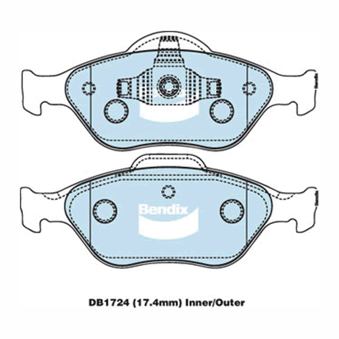 Bendix GCT Disc Pads DB1724GCT
