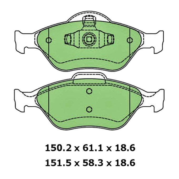 Protex Blue Disc Pads DB1724B