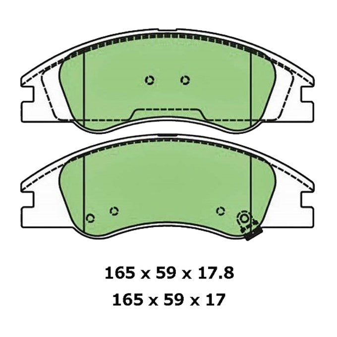 Protex Blue Disc Pads DB1727B