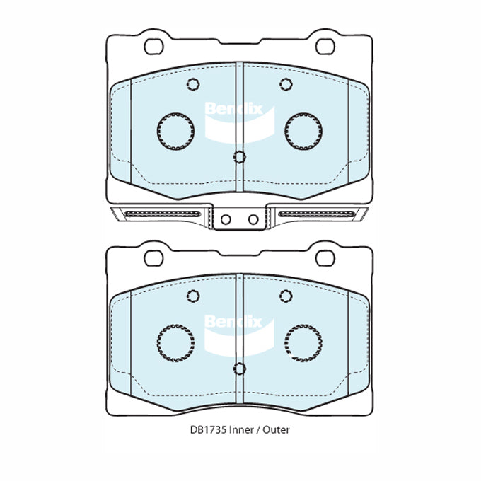 Bendix GCT Disc Pads DB1735GCT