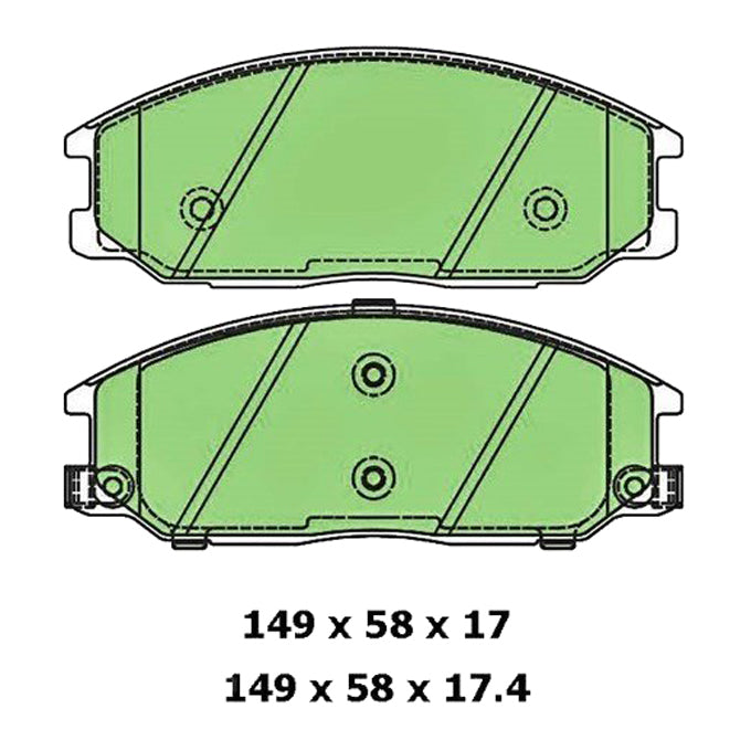 Protex Ultra Ceramic Disc Pads DB1745CP