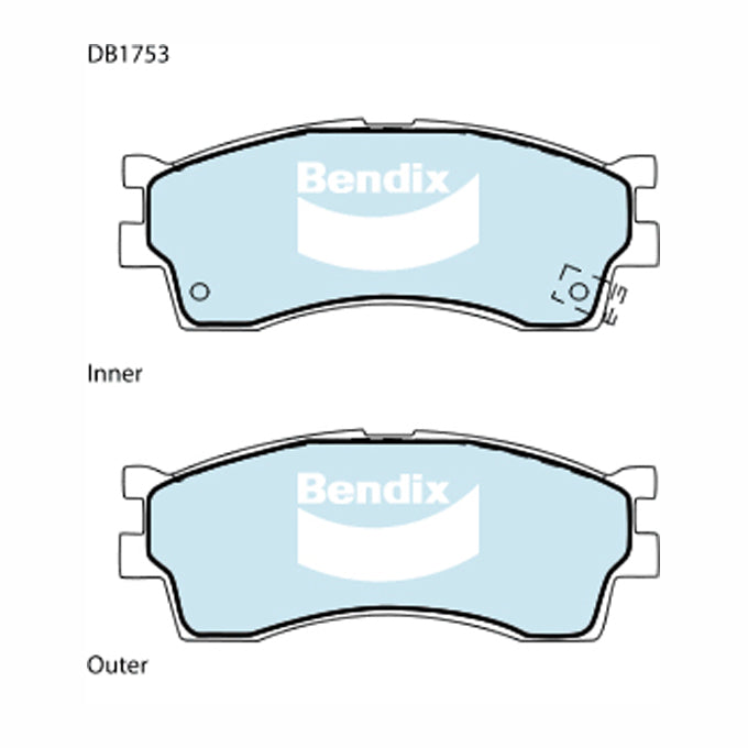 Bendix GCT Disc Pads DB1753GCT
