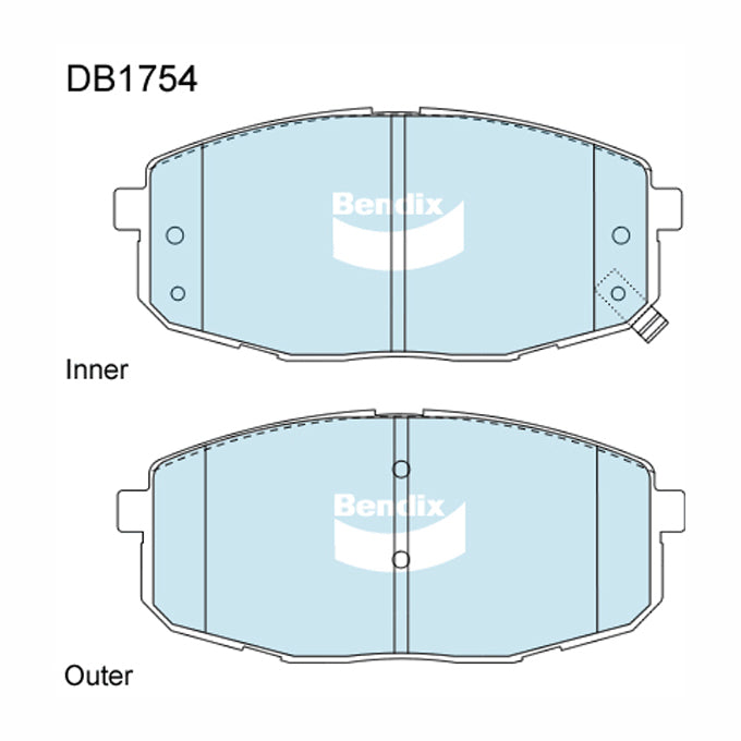 Bendix GCT Disc Pads DB1754GCT