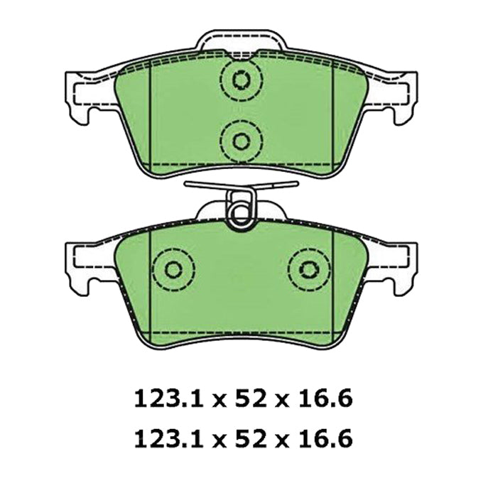 Protex Ultra Ceramic Plus Disc Pads DB1763UP