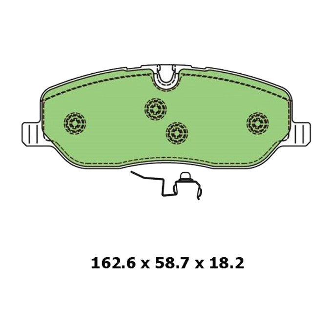 Protex Blue Disc Pads DB1780B
